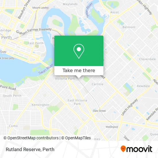 Mapa Rutland Reserve