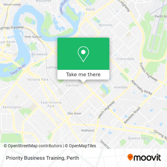 Priority Business Training map