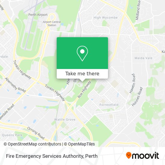 Fire Emergency Services Authority map