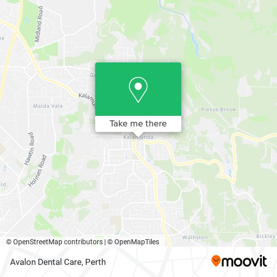 Mapa Avalon Dental Care