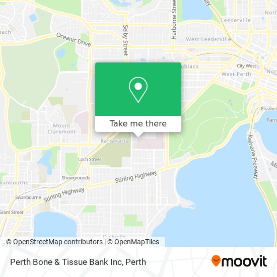 Perth Bone & Tissue Bank Inc map