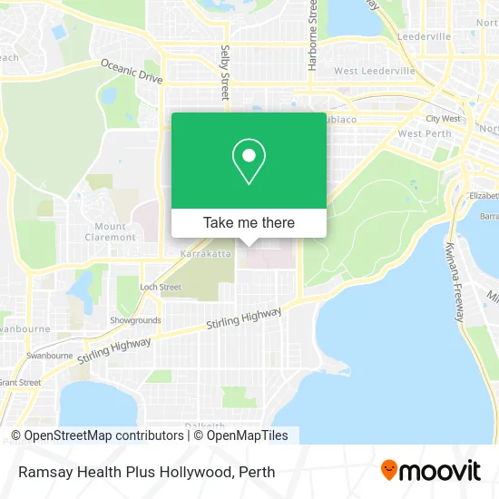 Mapa Ramsay Health Plus Hollywood