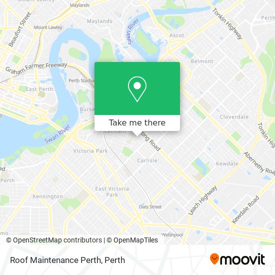 Roof Maintenance Perth map