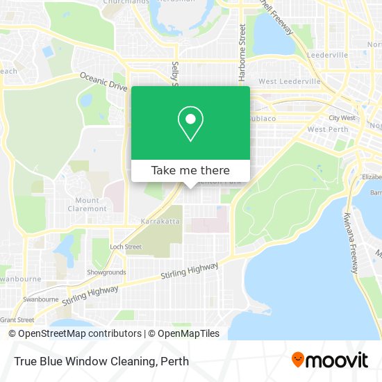 True Blue Window Cleaning map