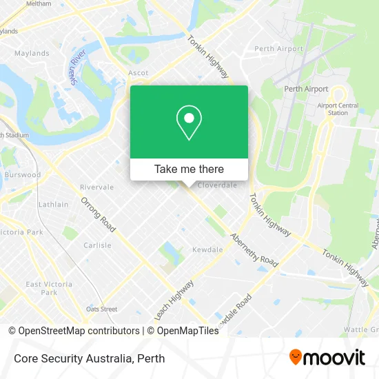 Mapa Core Security Australia