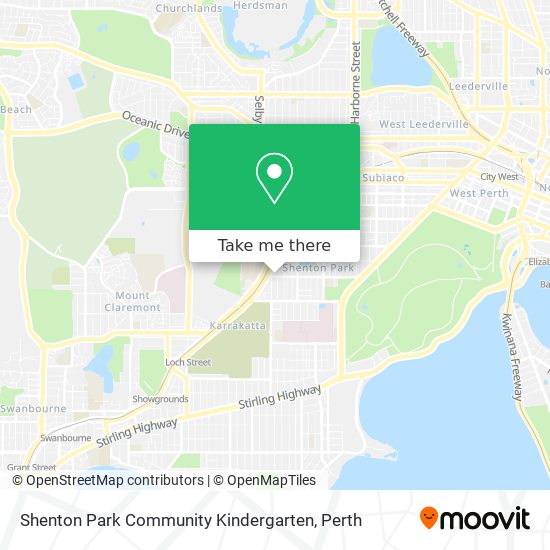 Mapa Shenton Park Community Kindergarten