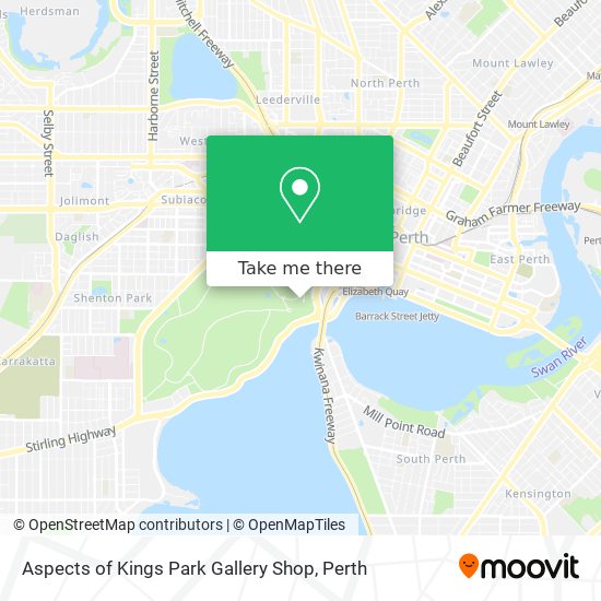 Mapa Aspects of Kings Park Gallery Shop