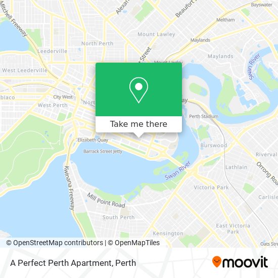 A Perfect Perth Apartment map