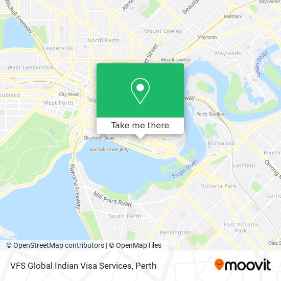 Mapa VFS Global Indian Visa Services