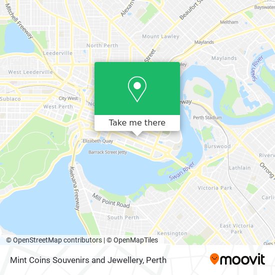 Mint Coins Souvenirs and Jewellery map