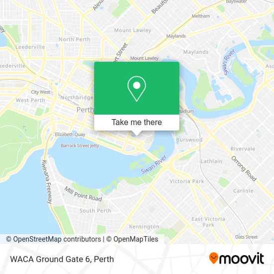 Mapa WACA Ground Gate 6