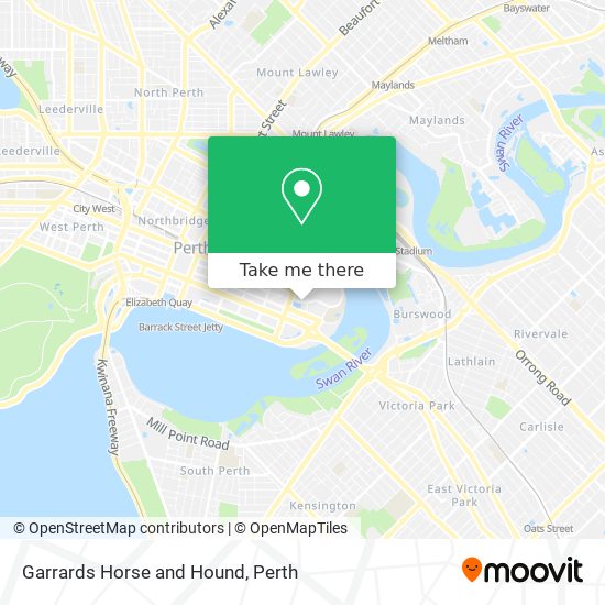 Garrards Horse and Hound map