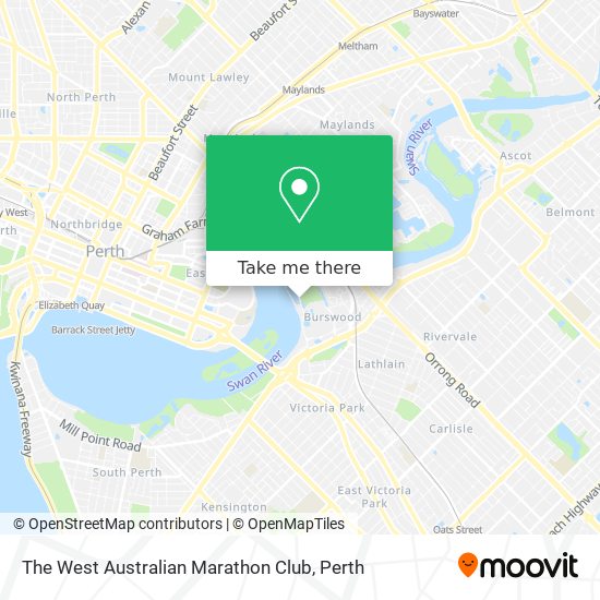 The West Australian Marathon Club map