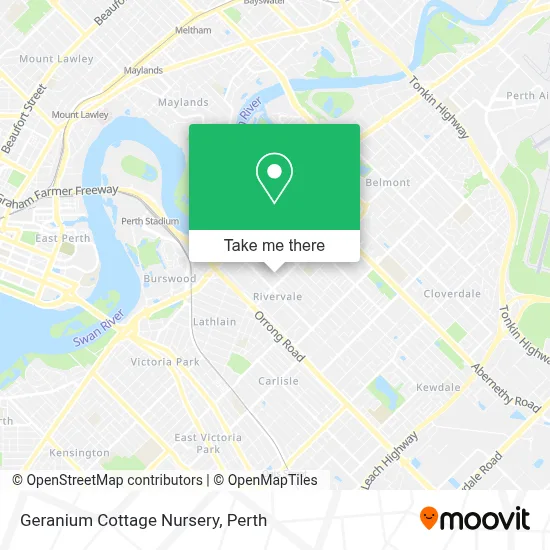 Mapa Geranium Cottage Nursery