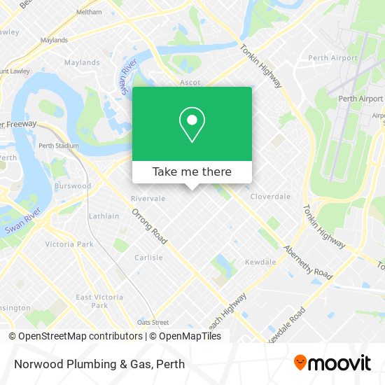Mapa Norwood Plumbing & Gas