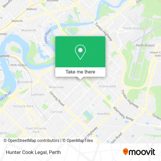 Mapa Hunter Cook Legal