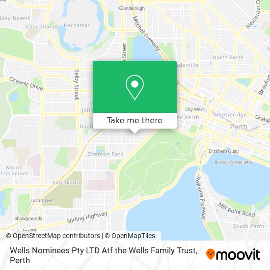 Wells Nominees Pty LTD Atf the Wells Family Trust map