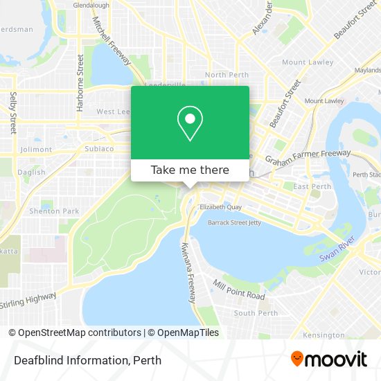 Deafblind Information map