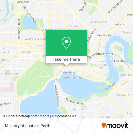 Ministry of Justice map