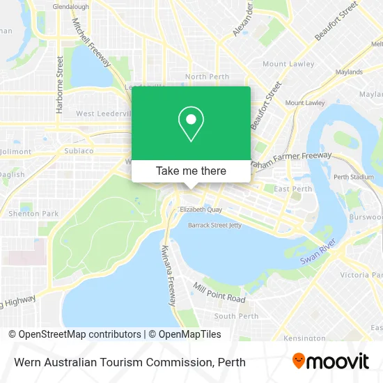 Mapa Wern Australian Tourism Commission