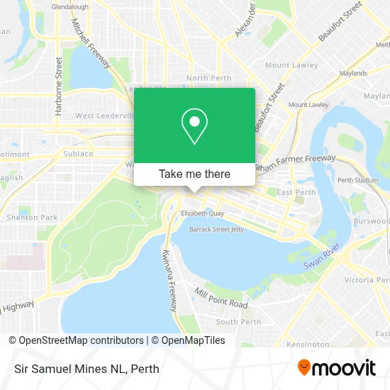 Mapa Sir Samuel Mines NL