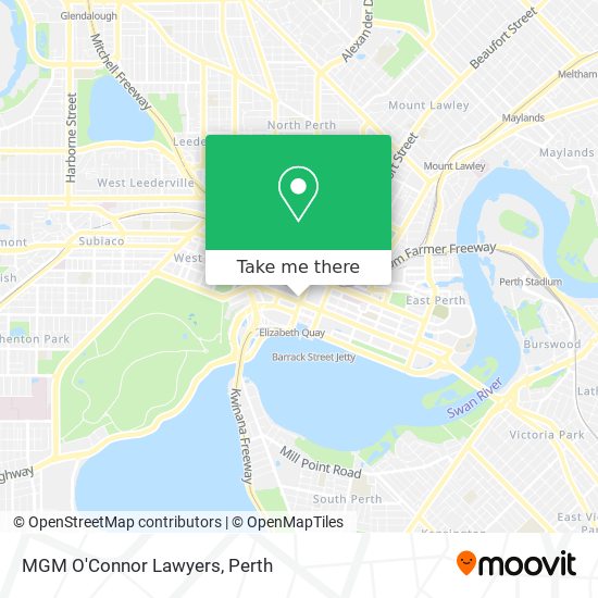 MGM O'Connor Lawyers map