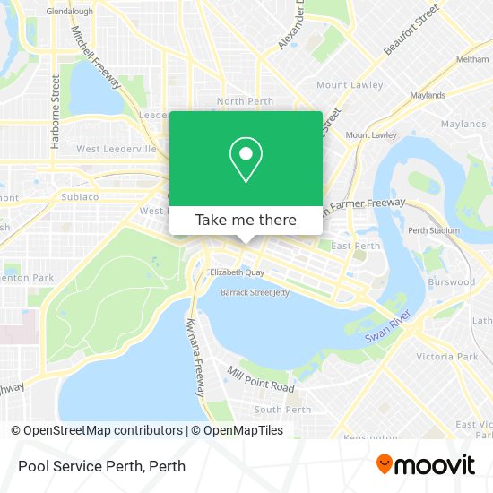 Pool Service Perth map