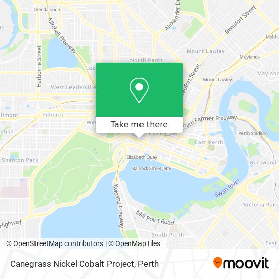 Mapa Canegrass Nickel Cobalt Project