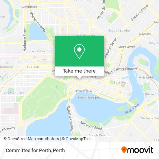 Committee for Perth map