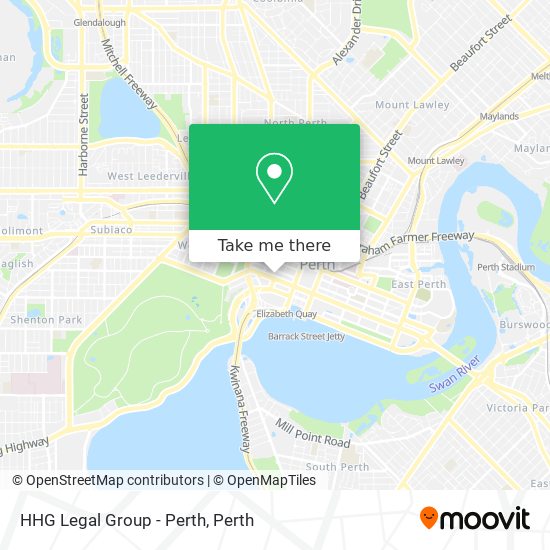 Mapa HHG Legal Group - Perth