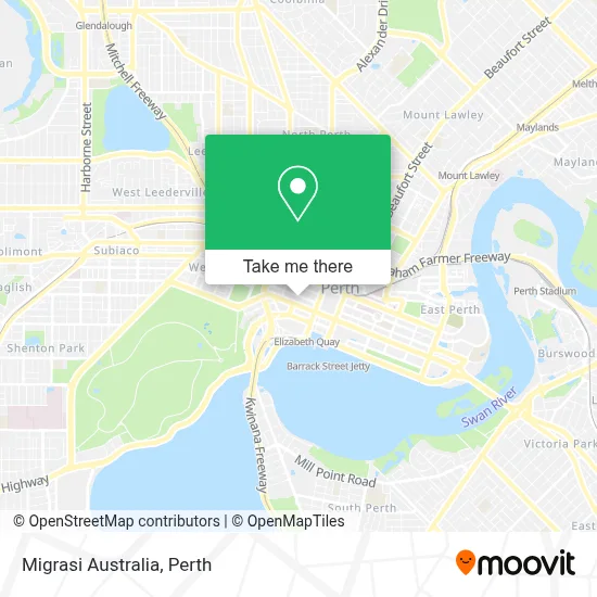Mapa Migrasi Australia