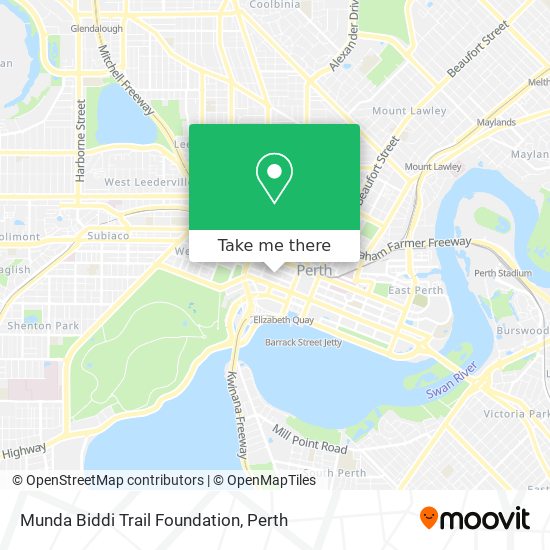 Mapa Munda Biddi Trail Foundation