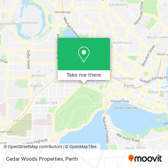 Cedar Woods Properties map