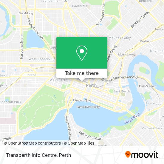 Transperth Info Centre map