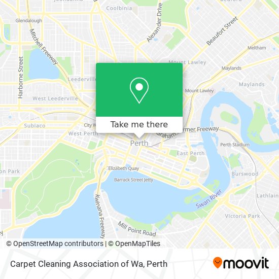 Carpet Cleaning Association of Wa map