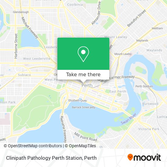 Mapa Clinipath Pathology Perth Station