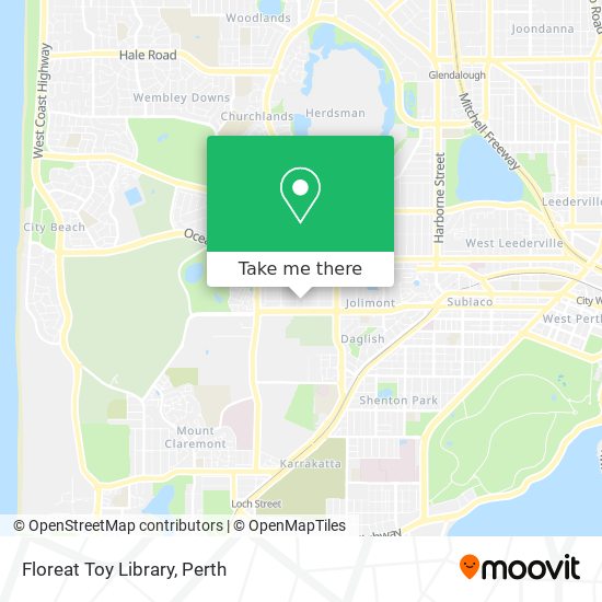Floreat Toy Library map