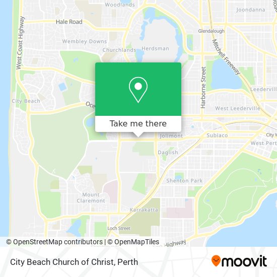 Mapa City Beach Church of Christ