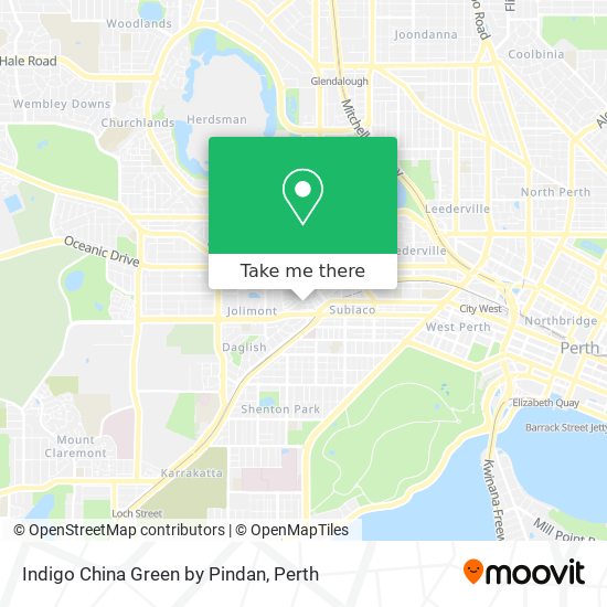 Indigo China Green by Pindan map