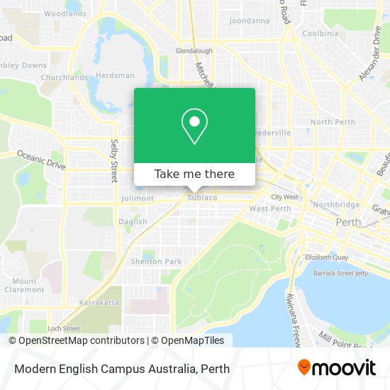 Modern English Campus Australia map
