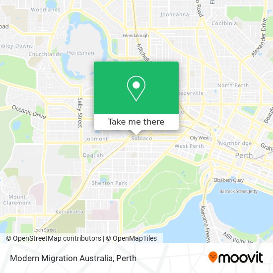 Modern Migration Australia map