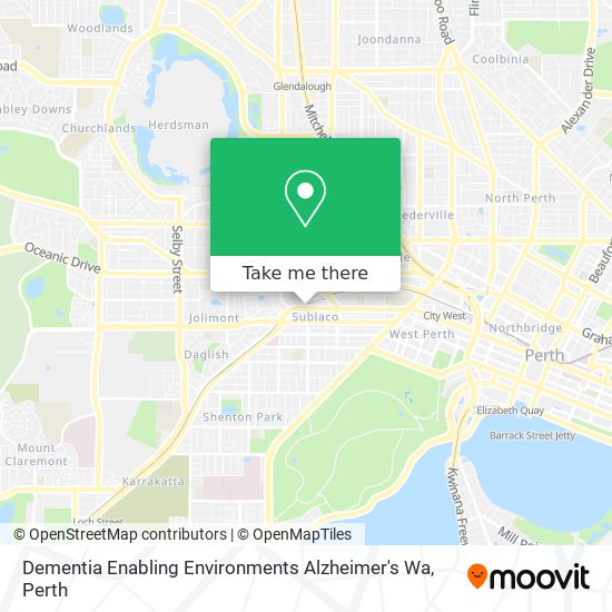 Dementia Enabling Environments Alzheimer's Wa map