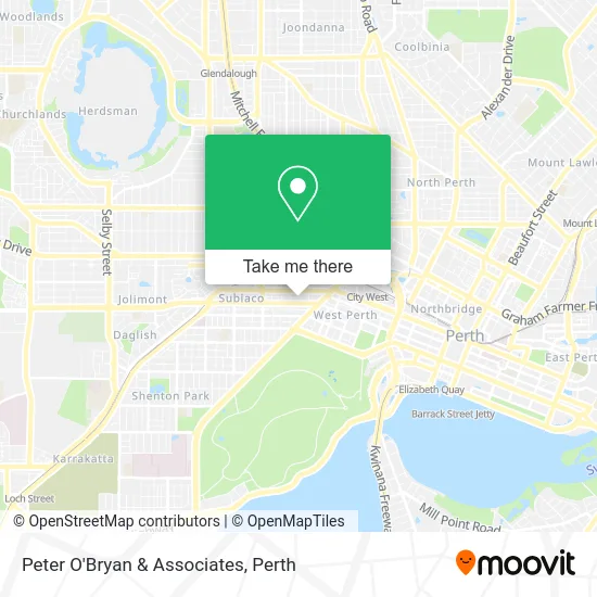 Mapa Peter O'Bryan & Associates