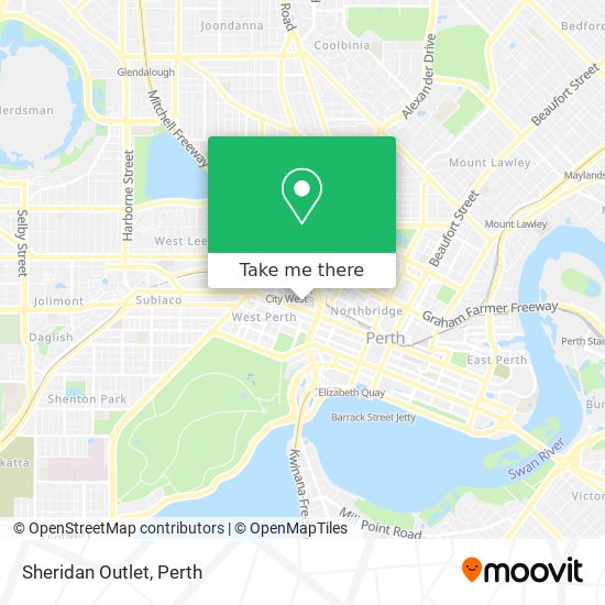 Sheridan Outlet map