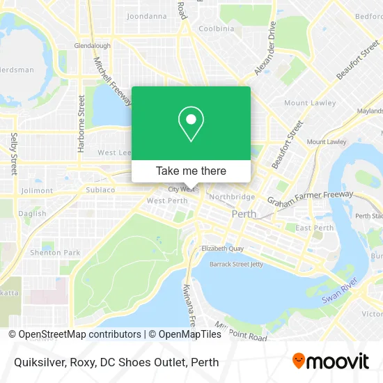 Quiksilver, Roxy, DC Shoes Outlet map