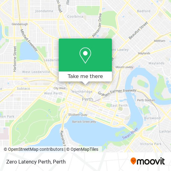 Mapa Zero Latency Perth