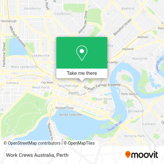 Mapa Work Crews Australia