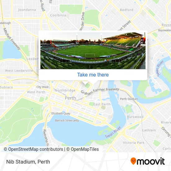 Mapa Nib Stadium