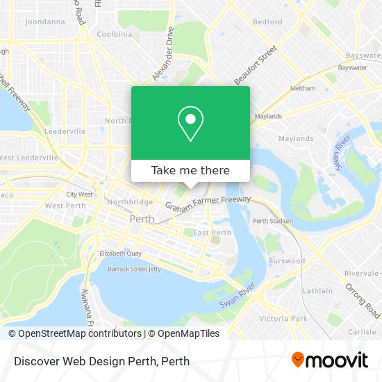 Discover Web Design Perth map