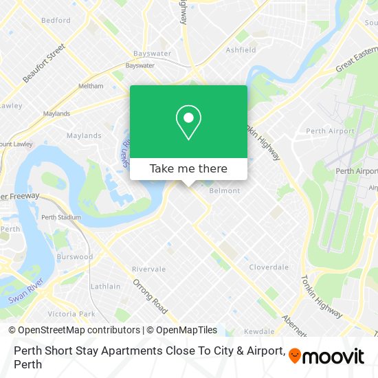 Perth Short Stay Apartments Close To City & Airport map